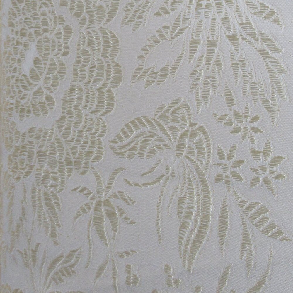 Champagne Cotton & Silk Tablecloth, Decorative, New/Vintage,